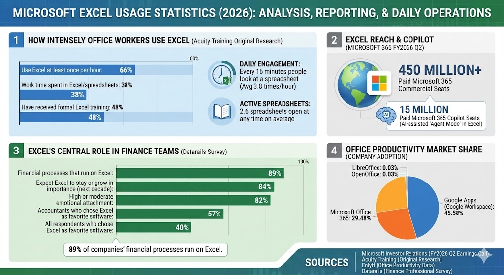 microsoft excel usage statistics